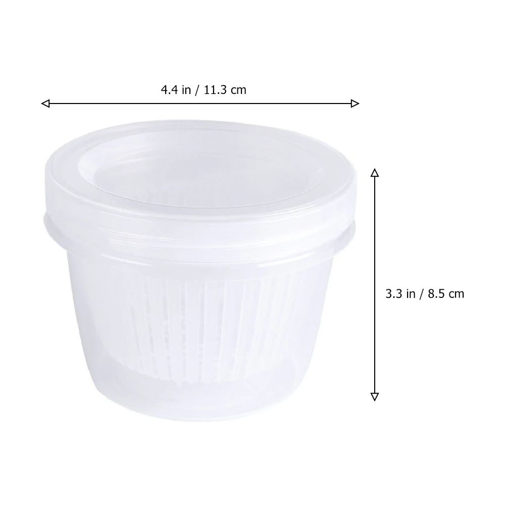 

4pcs Kitchen Storage Box Transparent Food Fresh-keeping Container Sealed Drainage Garlic Onion Ginger Fruit Storage for Home