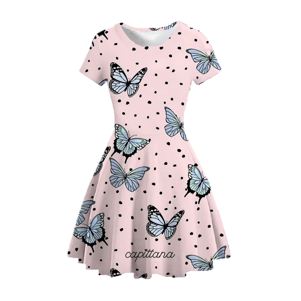 Summer Girl's Mini Dress, Cute and Comfortable, Casual, Perfect for Wearing on the Outside, and Perfect for Gatherings