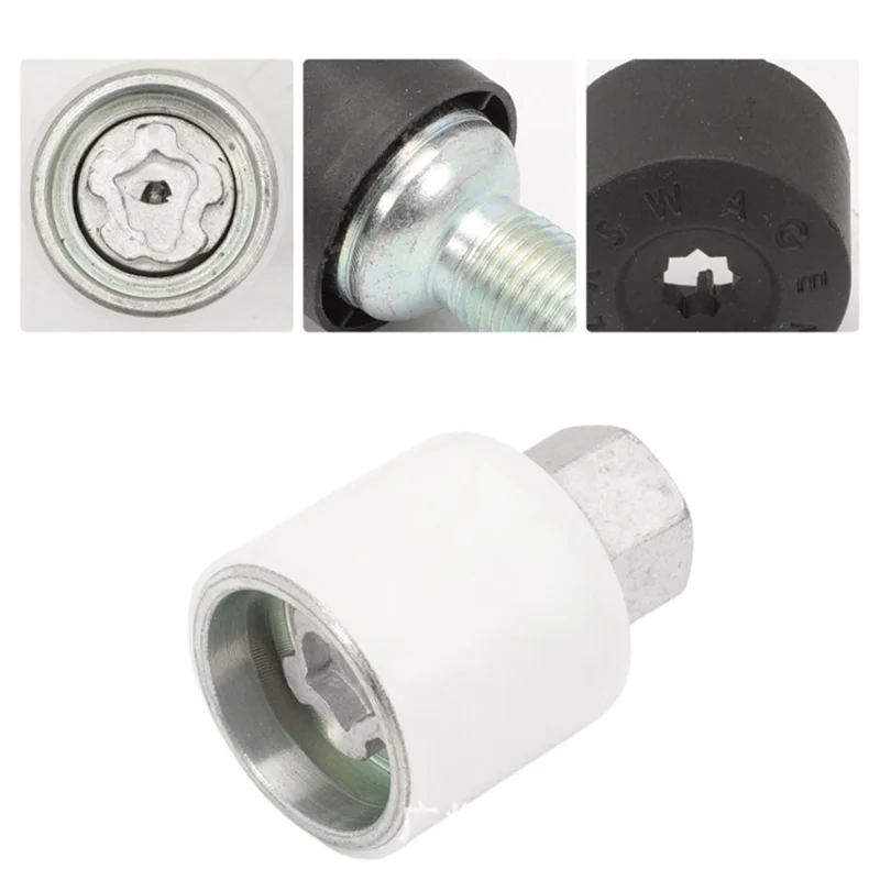 AT19-000071597D Wheel Lock Adapter Wheel Lock Bolt Kit Anti-Theft Wheel Bolt Lock VW Wheel Lock Kit