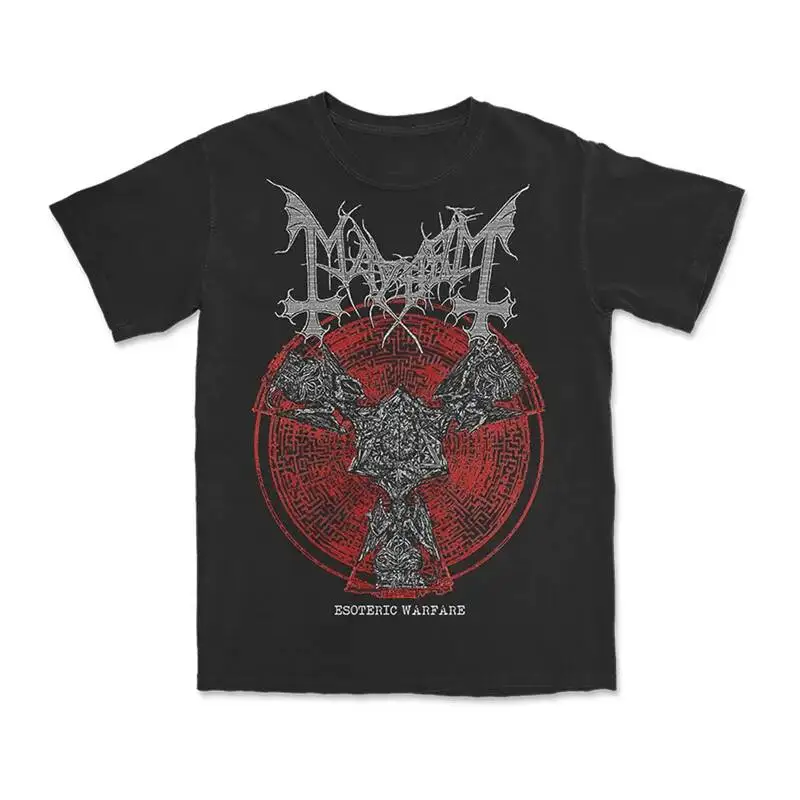 

2026 Mayhem Men's And Women's Short Sleeve Retro Metal Band Y2k Tops Luxury Brand T-Shirt Summer Clothing Streetwear