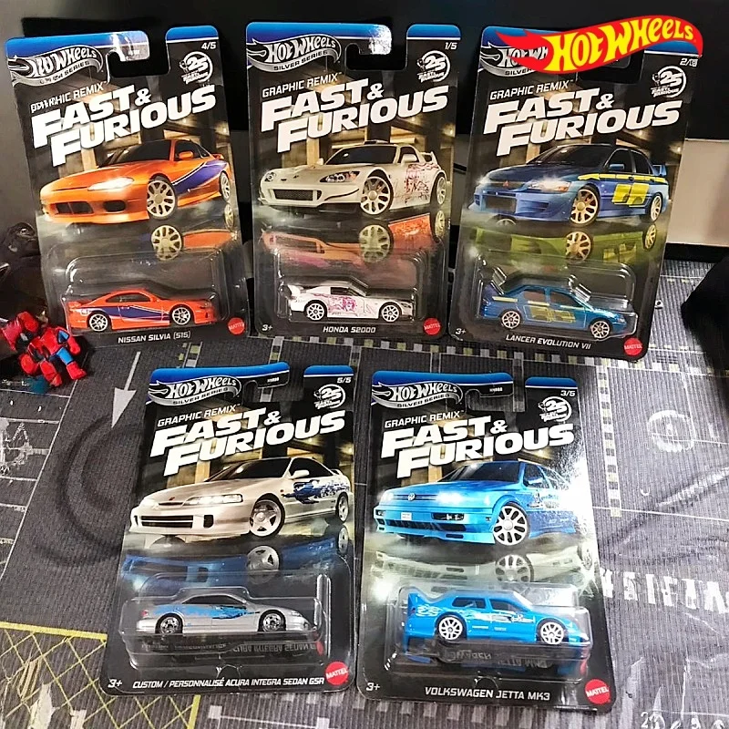 

Коллекция литых моделей автомобилей Hot Wheels Fast & Furious 1/64 — игрушечный автомобиль HONDA S2000 LANCER EVOLUTION VII NISSAN S15
