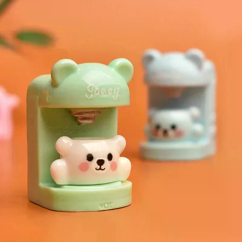 4 set di tazze per orsetto in miniatura per casa delle bambole, macchina da caffè, elettrodomestici, decorazione, accessori per casa delle bambole giocattolo