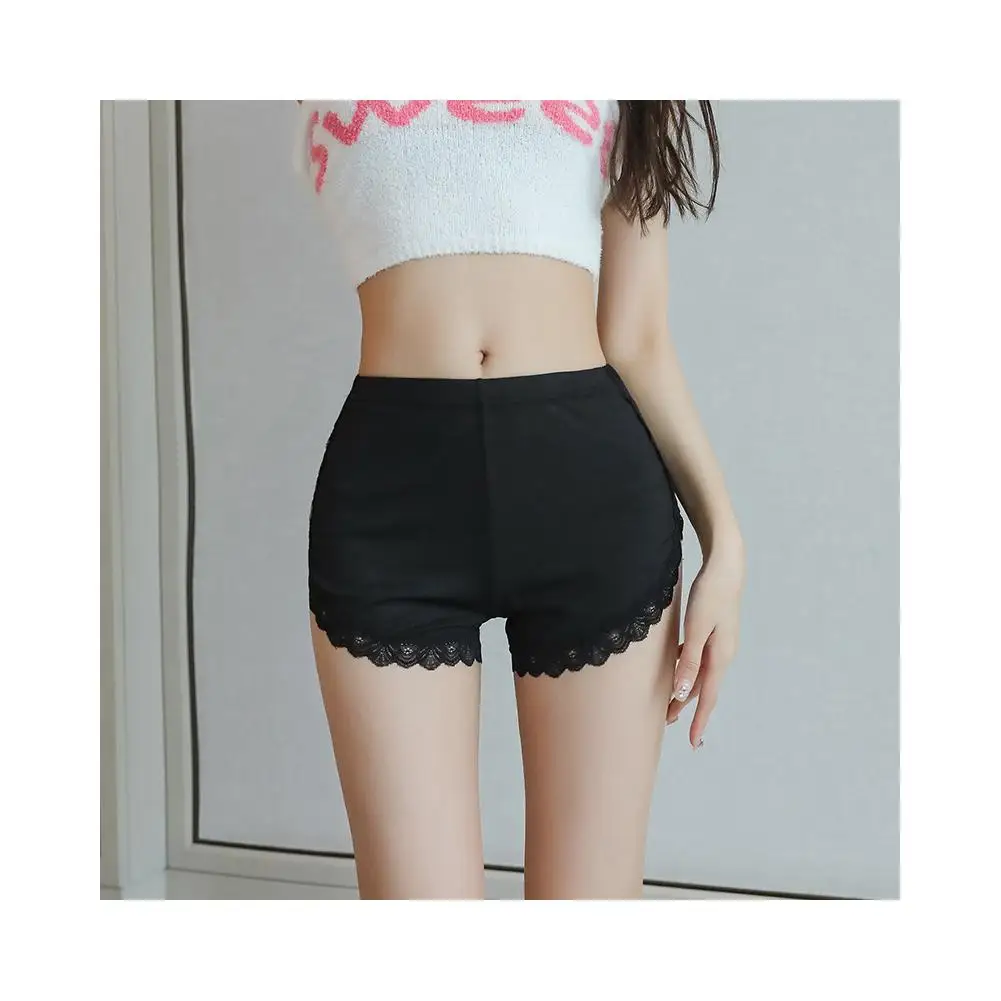 Lace Safety Short Pants Thin Solid Women Home Sleeping Safe Female Shorts Underwear Boxer Underpants Seamless Shorts Linger I1a4