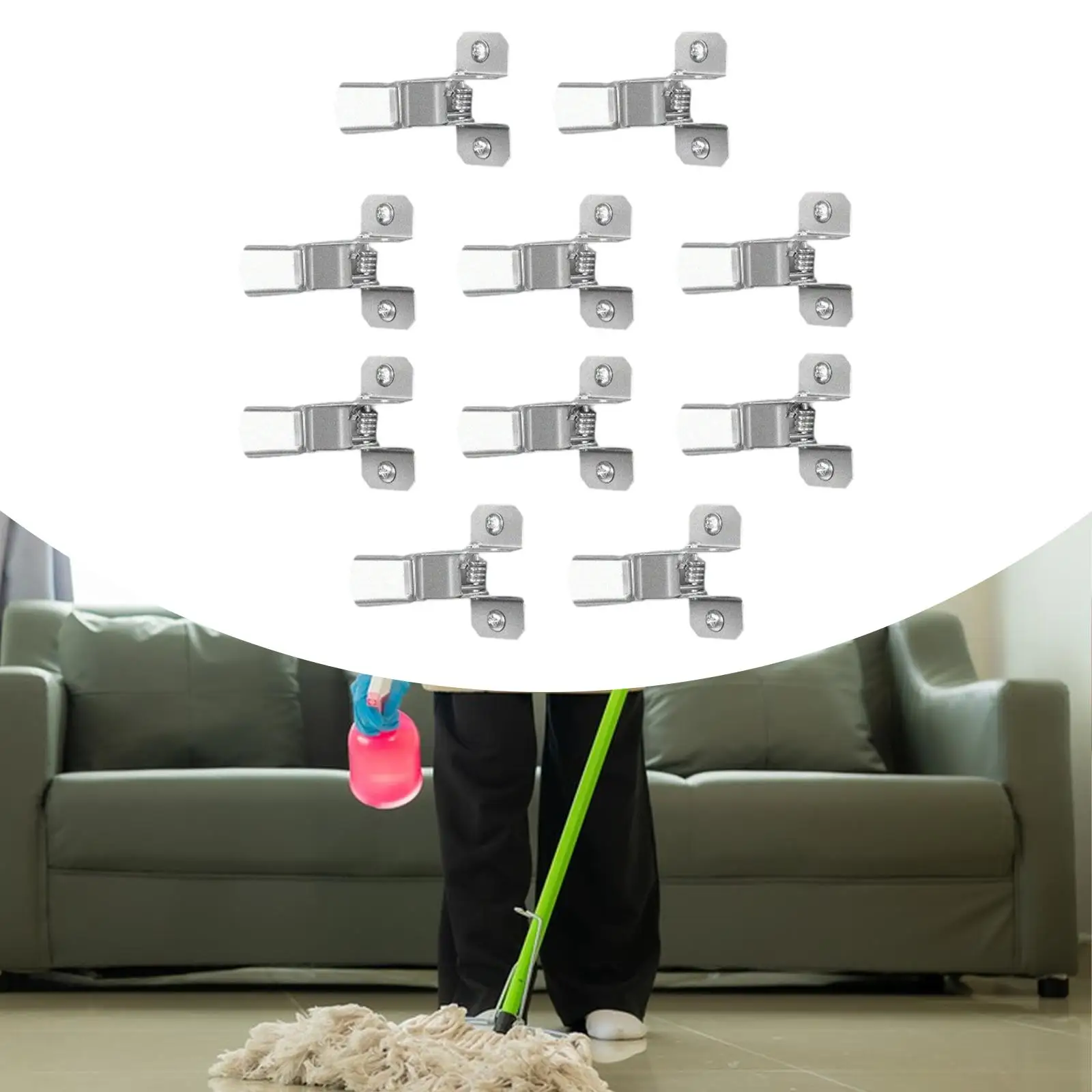 

10x держатели для лопаток, настенные многофункциональные для домашних шкафов в ванной комнате