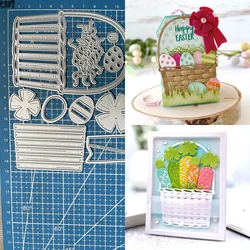 Lucky Goddess Metal Cutting Dies Easter Basket Diy Scrapbooking Photo Album Decorative Embossing Paper Card Crafts