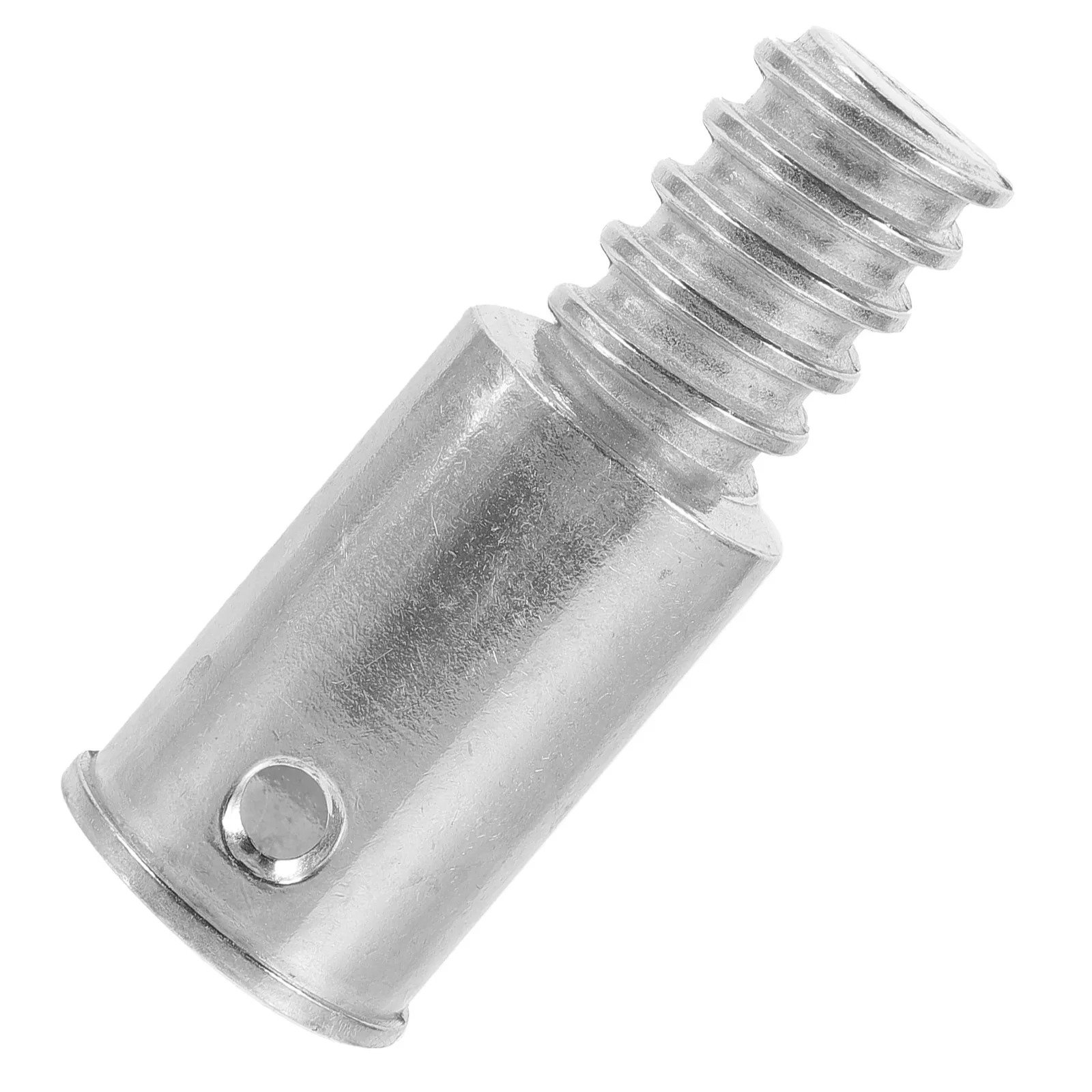 Heavy Duty Aluminum Threaded Tip for Broom Handle Pole Adapter Compatible with Telescopic Household Commercial Cleaning Tools