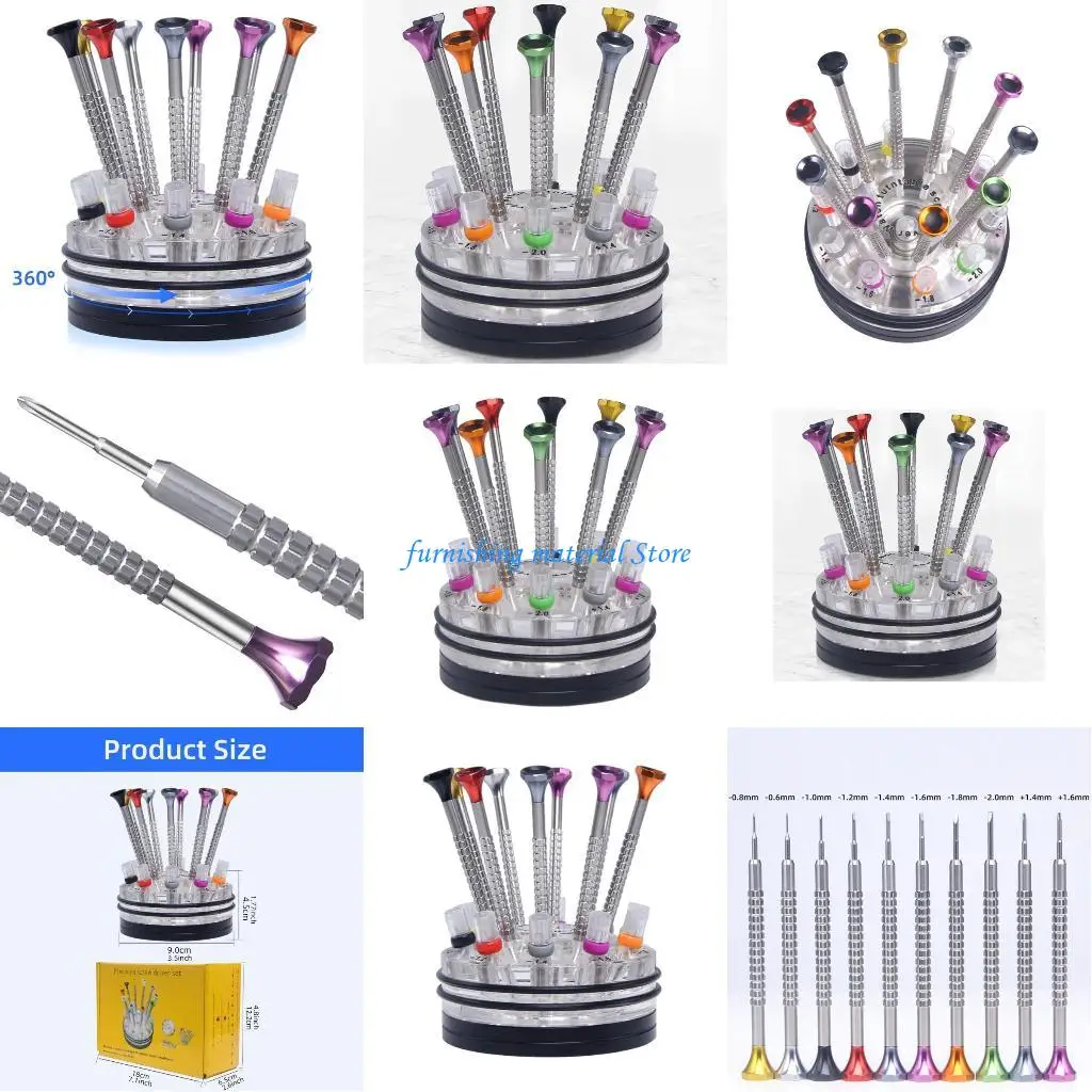 مجموعة مفك براغي دقيقة للإصلاح المنزلي Y5GD، أداة يدوية سهلة الاستخدام برؤوس مسطحة، أداء موثوق #1