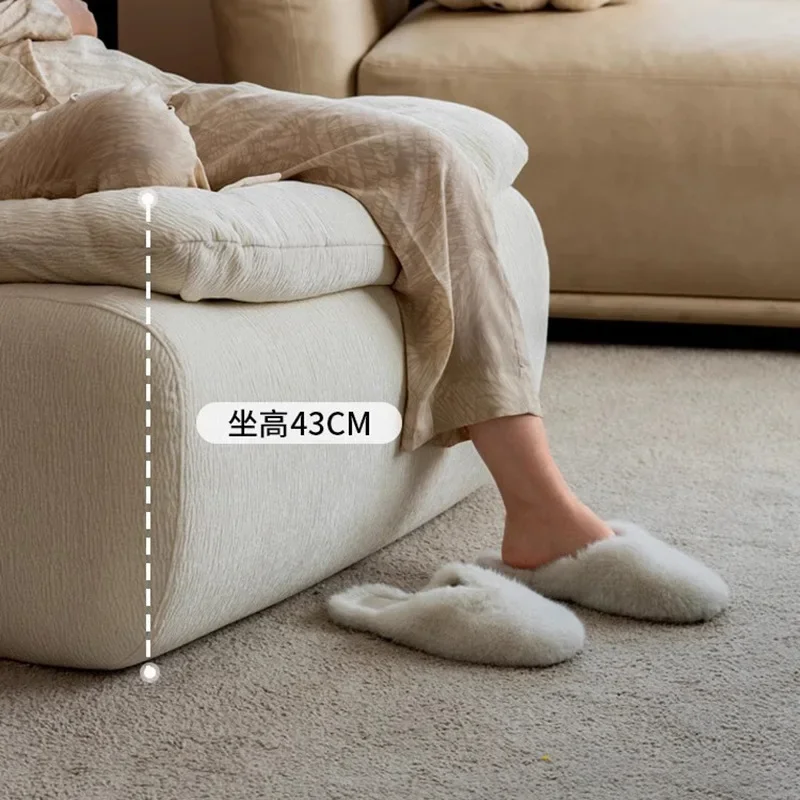 Compressed leisure lazy sofa technology cloth independent seat liner bedroom living room backrest