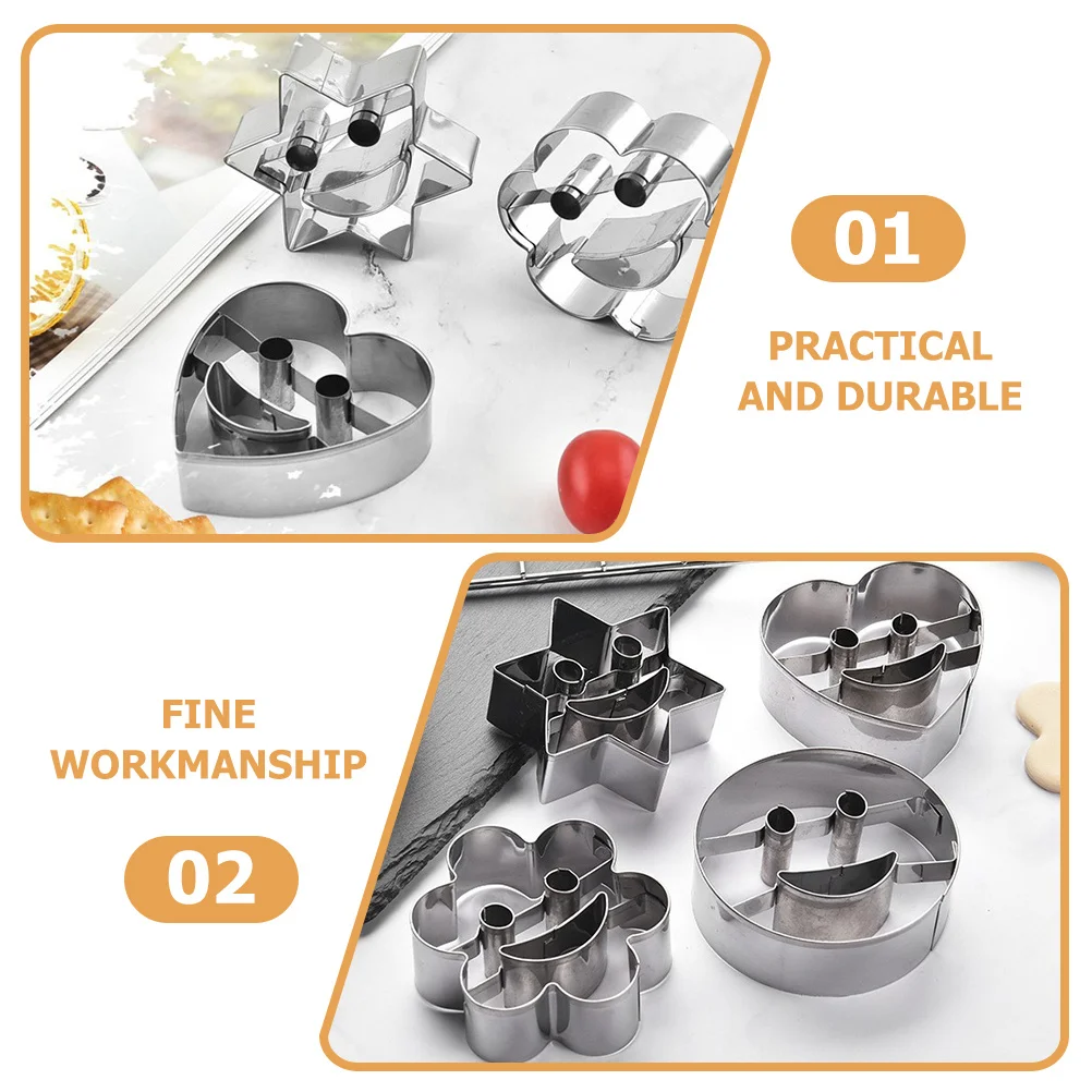 

4Pcs Metal Cookie Cutter Set Premium Non-Stick Baking Tools for Christmas Easter Party Desserts DIY Homemade Gifts