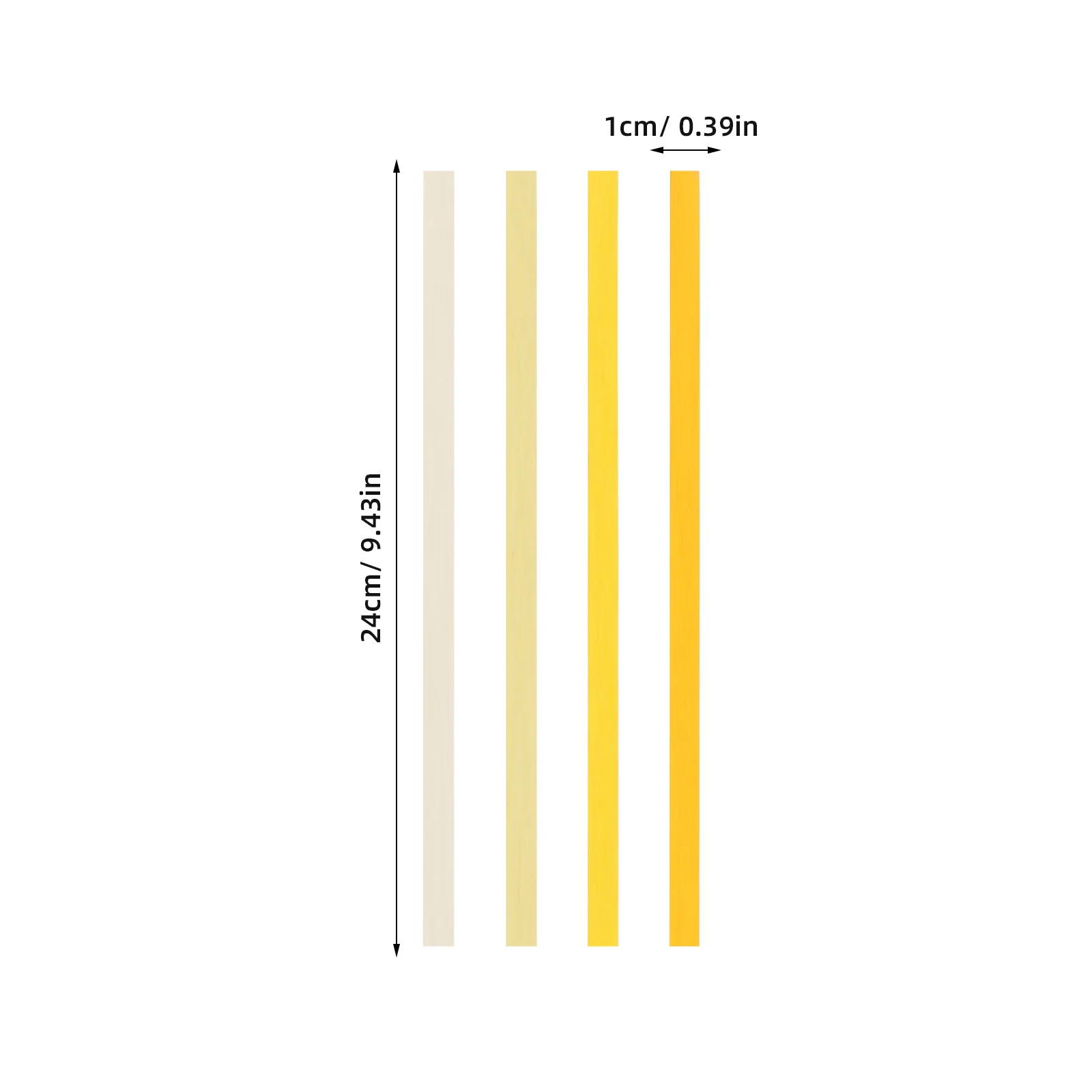 5400 قطعة من شرائط الورق على شكل نجمة أوريغامي مزدوجة الجوانب سلسلة صفراء لتعزيز البراعة اليدوية ورق أوريغامي