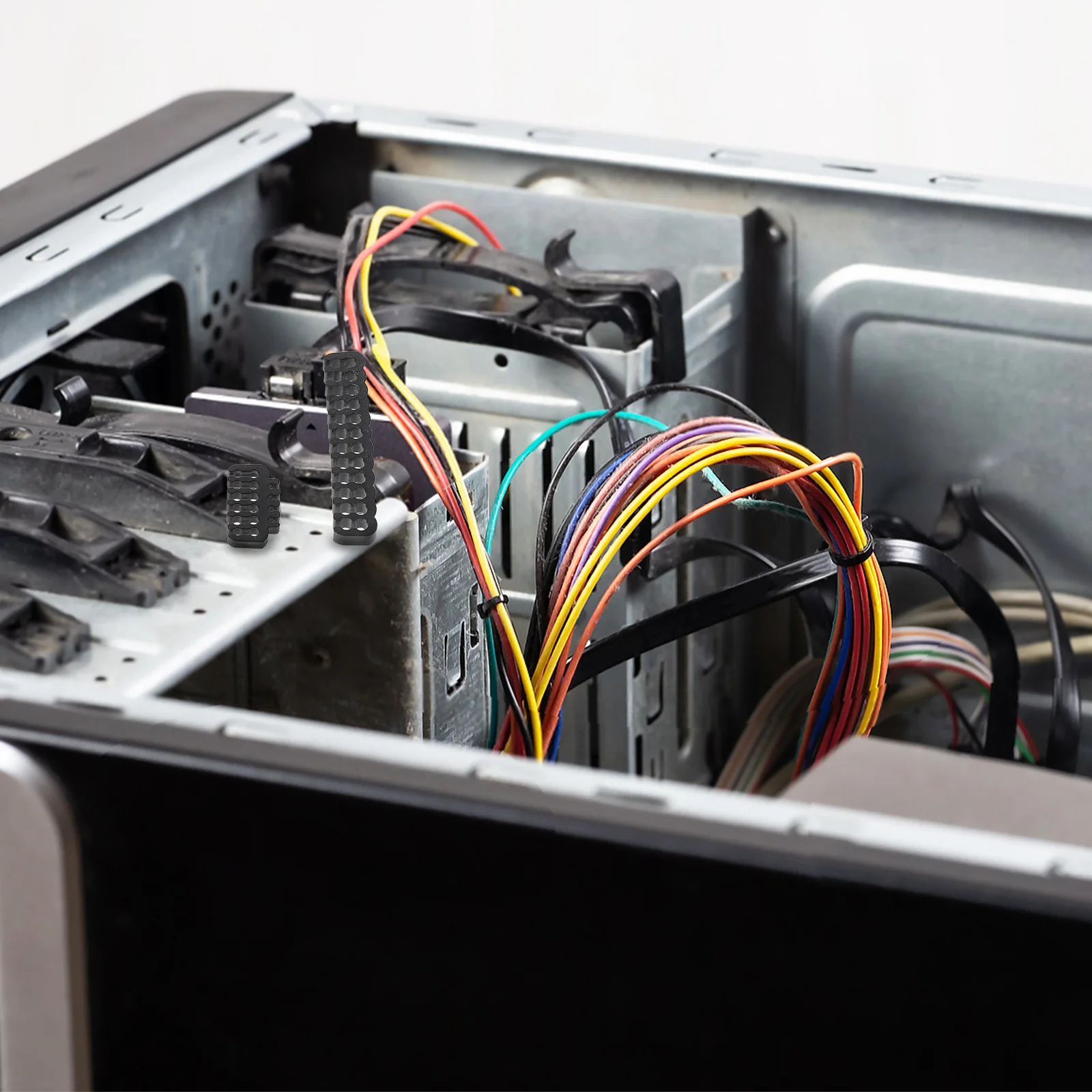 

24pcs Cable Management Comb Pc Case Water Cooling Wire Organizer Power Cord Management Tool For Computer Desk, Cable Clips,