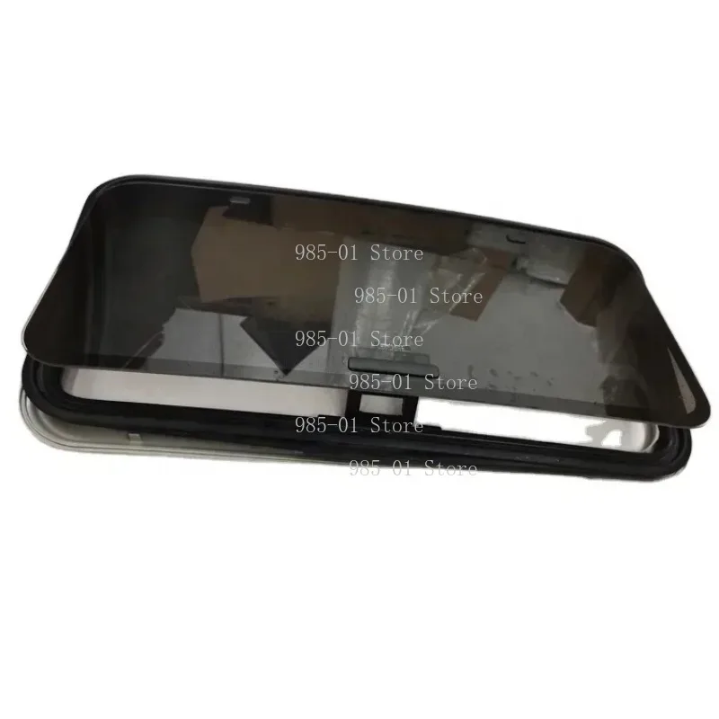 Universal manual pop-up car sunroof assembly, 780*410 mm size for vehicle ventilation use