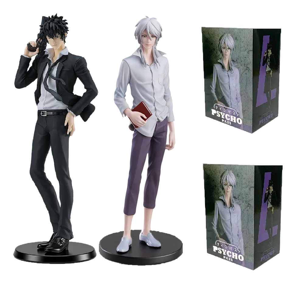 18 cm Psycho-Pass Makishima Shogo Anime Figur Parade Kougami Shinya Action Figur Kagari Shuusei Figur Modell Puppe Spielzeug