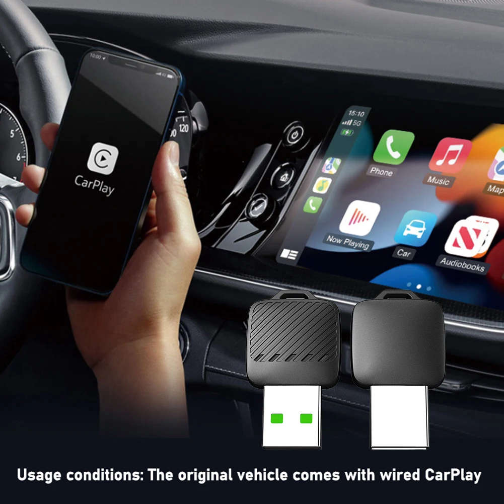 2 في 1 محول أندرويد لاسلكي تلقائي CarPlays Dongle أنظمة السيارة الذكية AI Smart Box