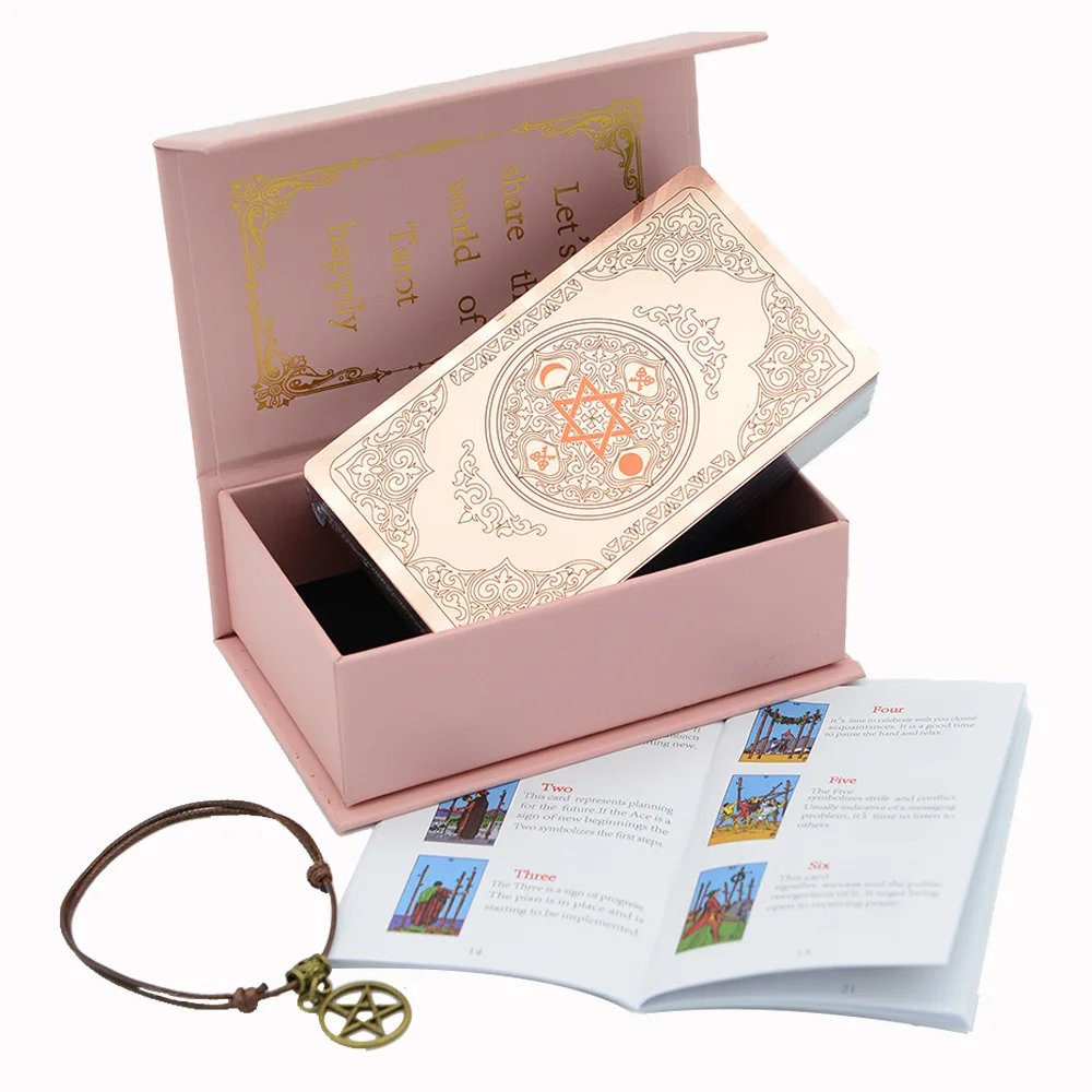 

Deck Gold Foil Tarot Cards Mysterious Board Game Terrific Divination Oracle With Exquisite Gift Box