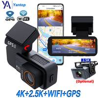 3.2 Inch Mni 4K Car Dvr Video Recorder Built-in GPS WIFI Optional Dual Lens 2.5K Rear Camera Night Vision  Sony lMX678 Black Box