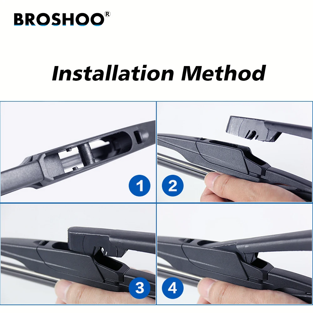 BROSHOO-escobillas de limpiaparabrisas trasero para coche, brazo de limpiaparabrisas trasero para Renault Megane 3 (2008 en adelante), 355mm, estilo