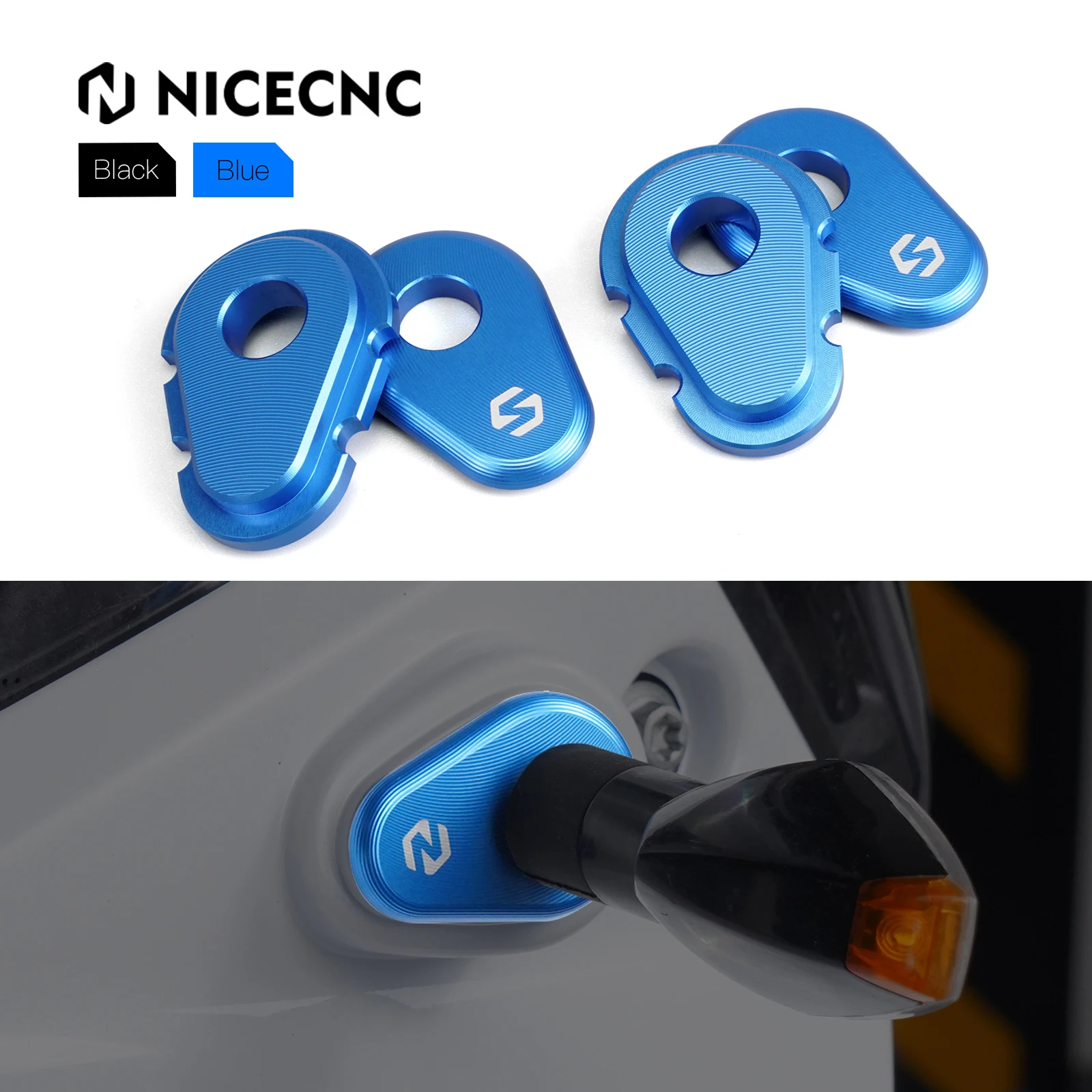 

For Yamaha Tenere 700 XTZ700 T700 XTZ07 2019-2024 Turn Signals Indicator Adapter Spacers Tenere 700 World Raid 2022-2024 2023