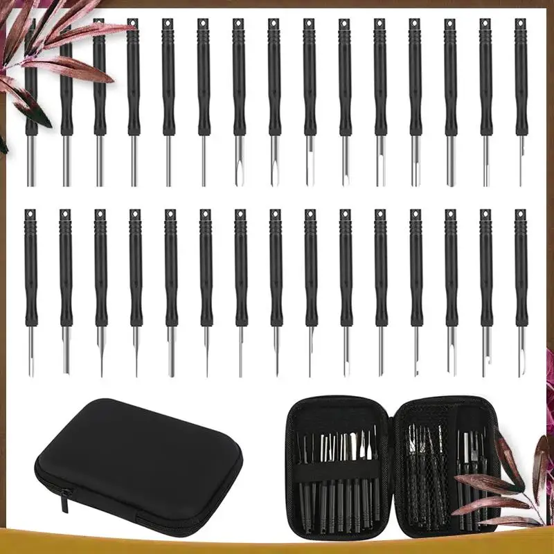 

AB59-30 шт., инструмент для удаления автомобильных клемм, съемник, автонабор, комплект для мотоциклистов, инструмент для ремонта автомобилей, прочный разборка автомобильных клемм