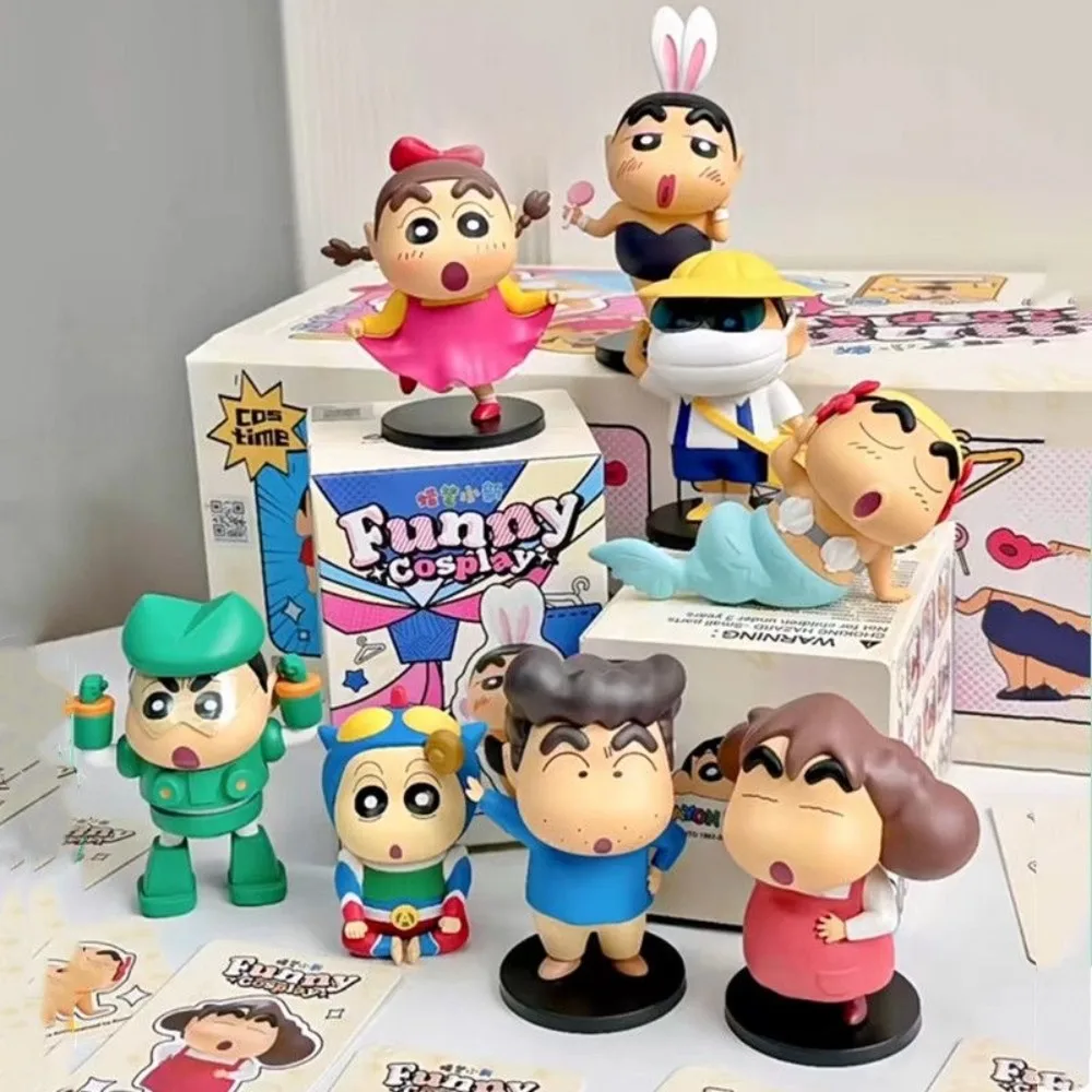 

Crayon Shin Chan Funny Cosplay Mystery Box Character Variables Character Decorations Cute Fashion Toys Children'S Birthda