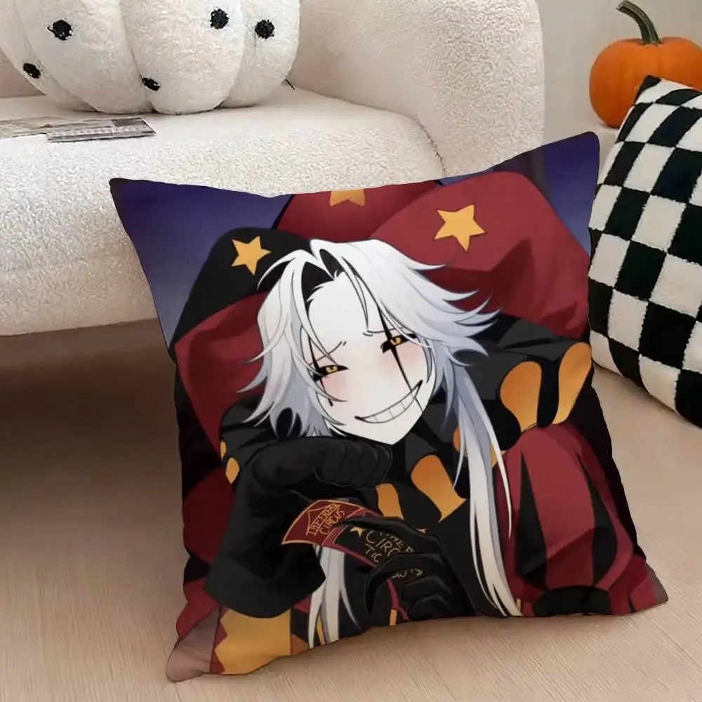 F-Freak P-Pierrots Circus Pillow Case Pattern Printed Pillowcase For Living Room Sofa Cushion Cover