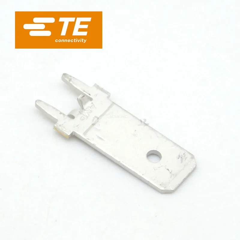 50PCS 1217167-1 Original connector come from TE FASTON 250, PCB Terminals, Tab, Mating Tab Width 6.35 mm [.25 in], PCB Hole Diam