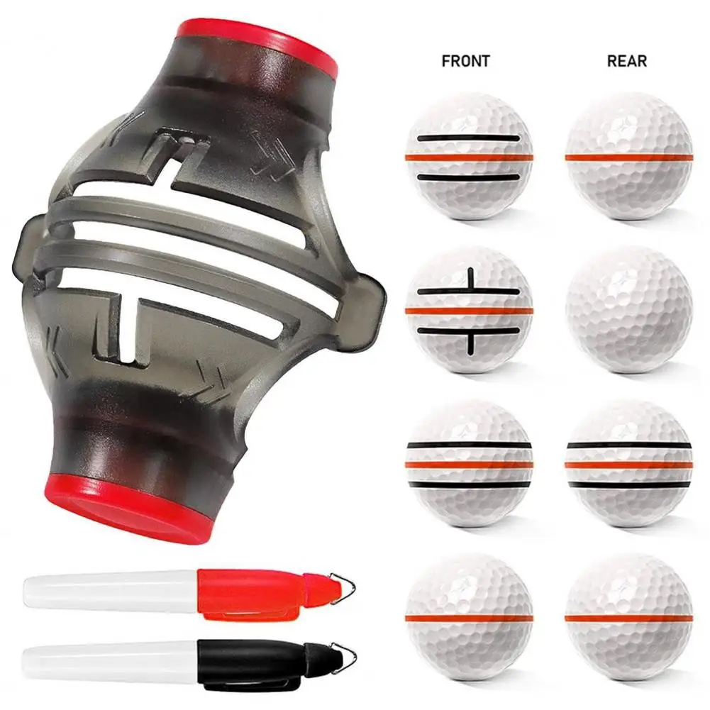 Leve Golf linha bola marcador canetas, Portable, Modelo versátil, Alinhamento Colocar Exerciser Liner, Fontes de golfe