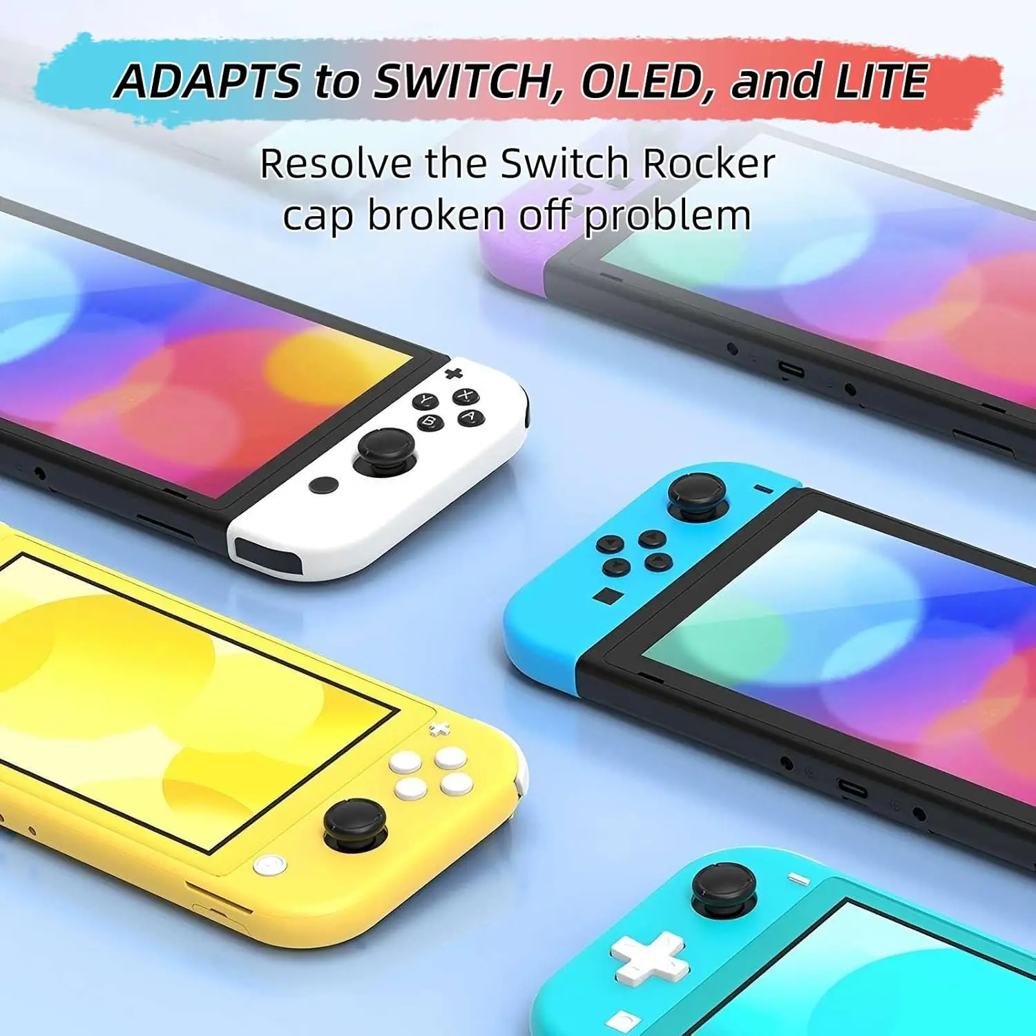 3D Analog Thumb Grip Caps For Nintendo Switch/OLED/Lite Joypad Controller Joystick Replacement Cover Kit For Switch Accessories