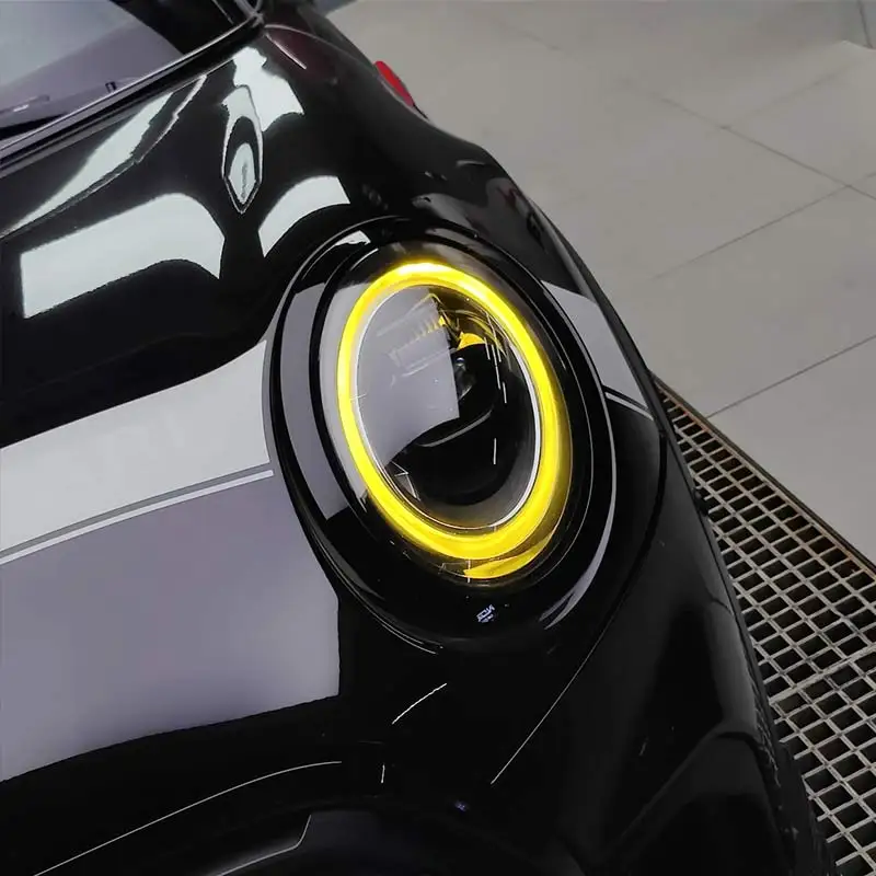 RGB daytime running light chips for BMW Mini F55 F56 F57 F54, LED headlights in red, amber, and multicolor, plug-and-play DRL