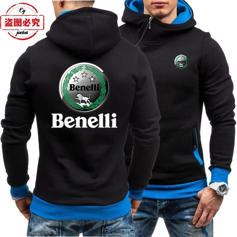 Benali Motorcycle Logo Motorcycle Jacket Racing Suit Loose Men's Top Casual Sweater Hoodie Group Suit