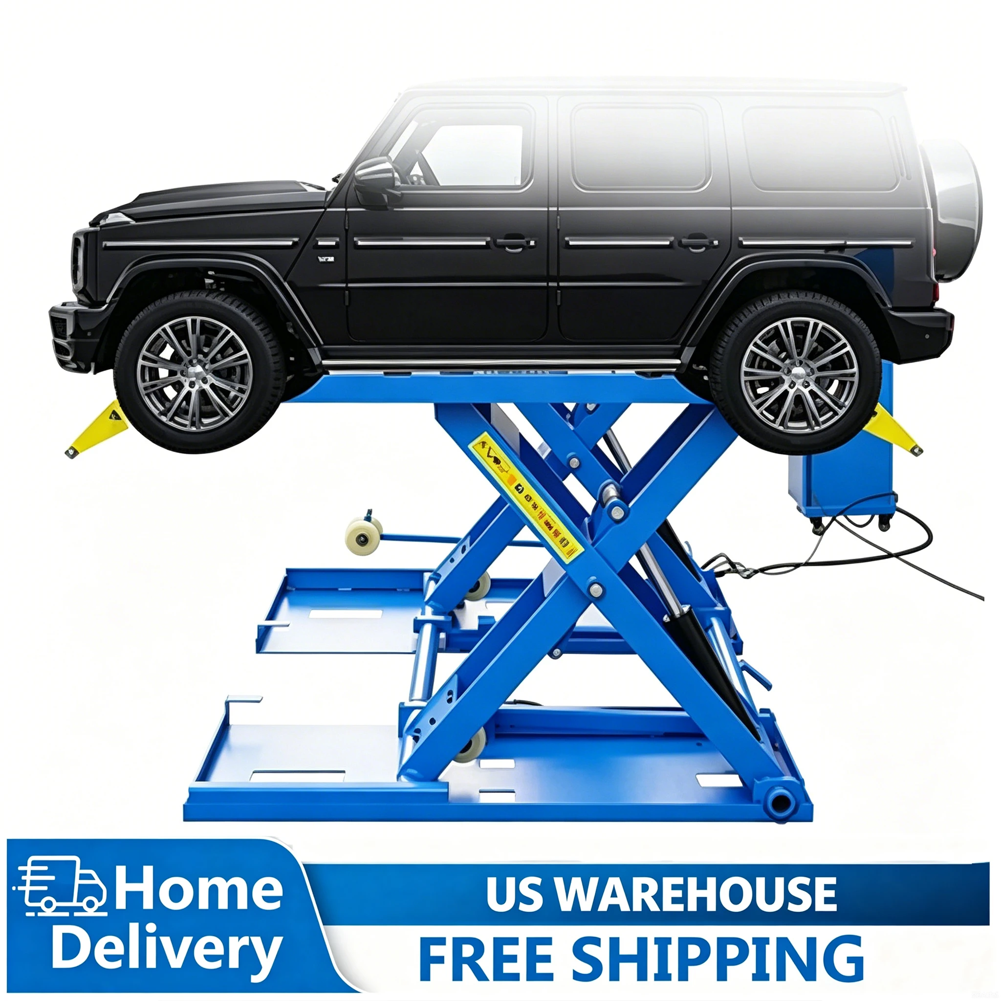 

MACHPRO 110V Mid-Rise Car Lift, 6600LB Capacity, CE Certified,for Home & Garage Use USA Stock, Free Shipping