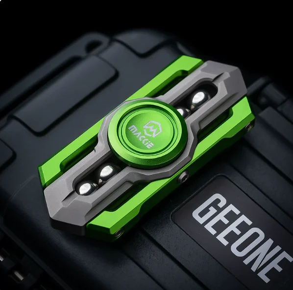 MACKIE Armored Knight 2-Blade Discontinued Fidget Spinner Same As Tiktok Viral High Speed Metal EDC Anti Stress Fidget Toy