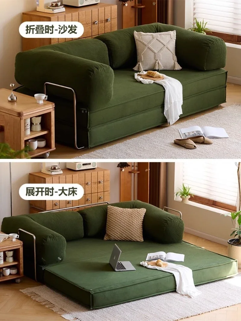 Sofa medieval living room straight row teddy bear module sofa double triple foldable dual-purpose sofa bed