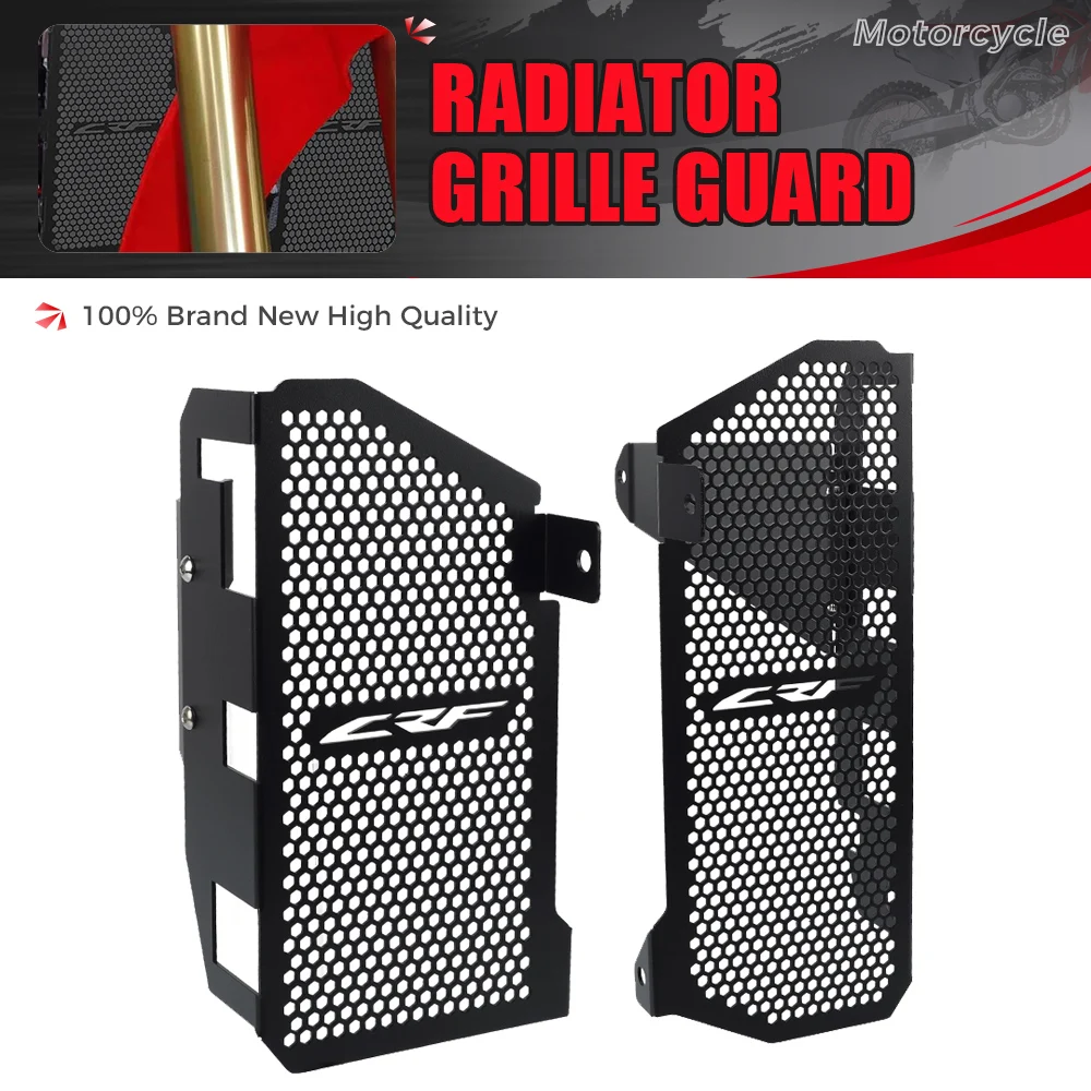 

FOR Honda CRF450L CRF450X CRF450RL 2021- 2024 Motorcycle Radiator Guard Water Tank Protection Frame Grille Cover CRF 450 RL X RL