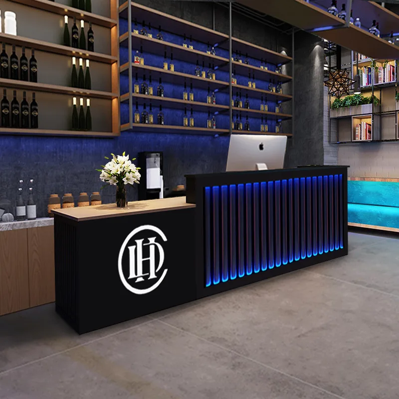 Industrial-style Checkout Counters Retro Coffee Restaurant Reception Checkout Counters Chinese-style Simple Furniture JT40C