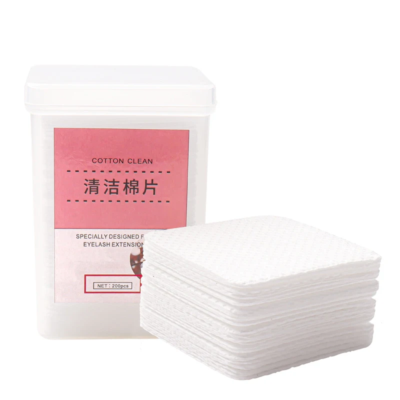 200pcs Lint-Free Nail Polish Remover Cotton Wipes UV Gel Tips Remover Cleaner Paper Pad Nails Polish Art Cleaning Manicure Tools