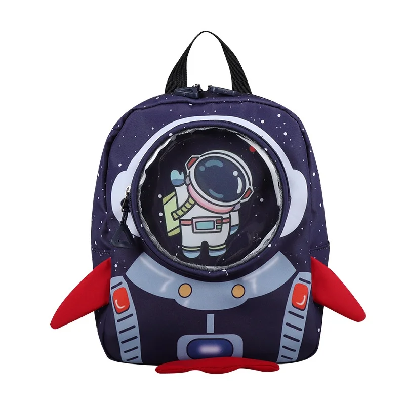 Boy Girl Cartoon Astronaut Fashion Small Backpacks In Kindergarten 2022 New Anti Lost Children Cute Rocket Schoolbags for Travel