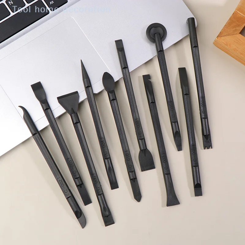 10pcs/Set Newest 10 In 1 Plastic Crowbar Disassembly Spudger Opening Tools Kit For Mobile Phone Computer Repairing Opening Tools