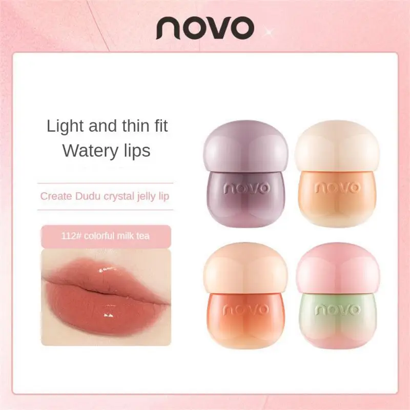 Novo Hydrating Nourishes Lips Suitable For Students Non-transfer Instantly Brightens Waterproof Lip Makeup Lip Glaze Lightweight