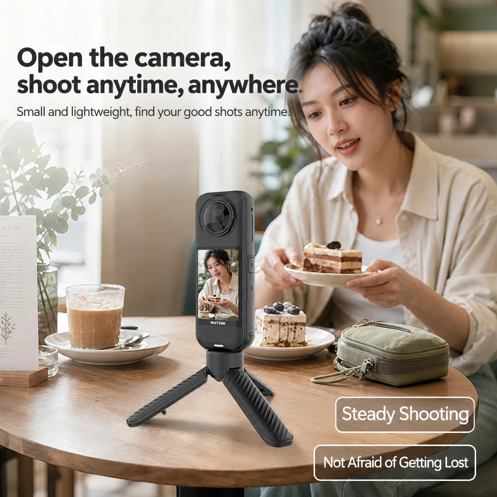 Pop-up Mini Tripod Stand VT33S 51g Ultra Light Foldable Tabletop Mini Tripod One-touch mini stand Thread Portable Small Tripod