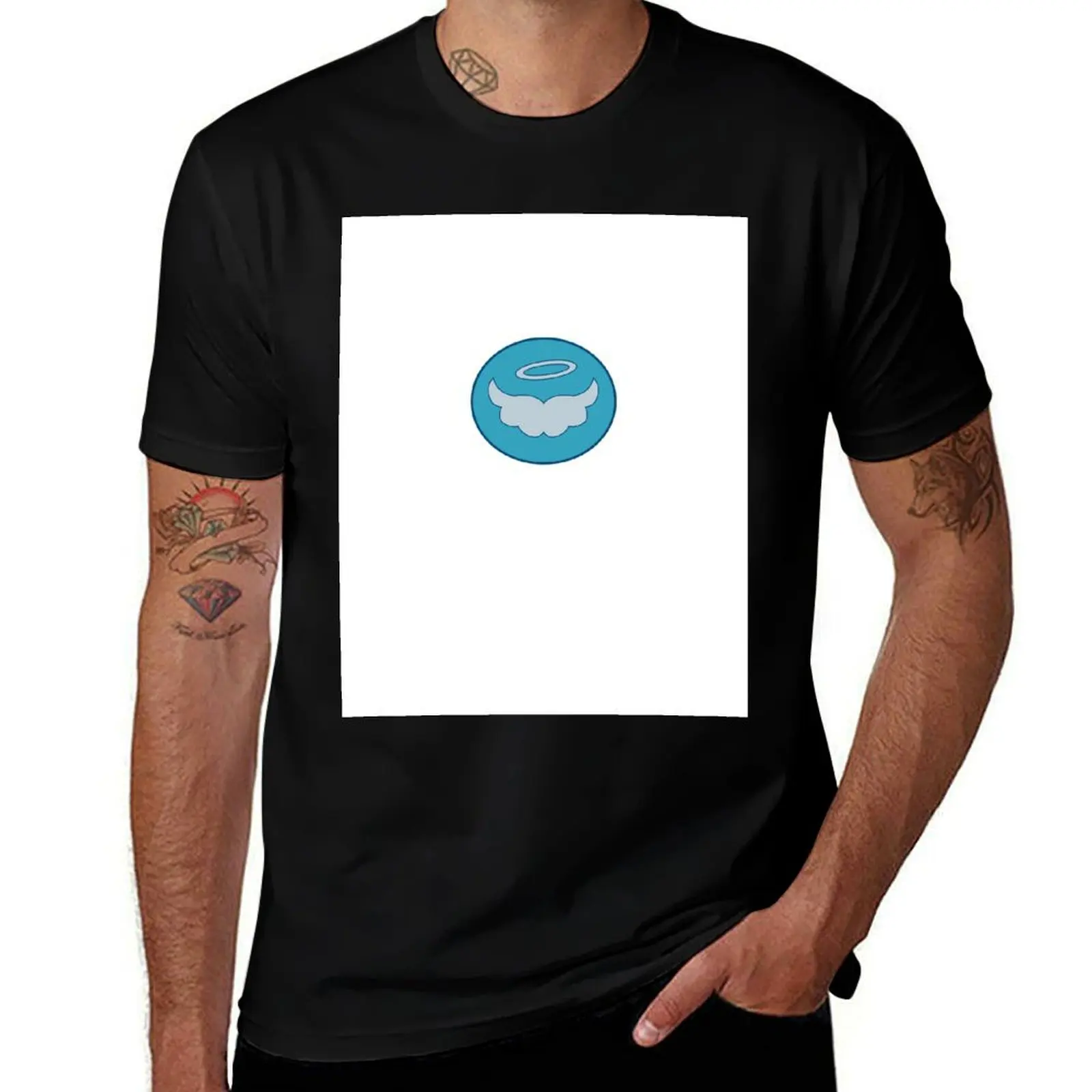 

Angel Logo T-Shirt Aesthetic clothing plus size clothes funny meme t-shirts t shirt men 100℅ cotton