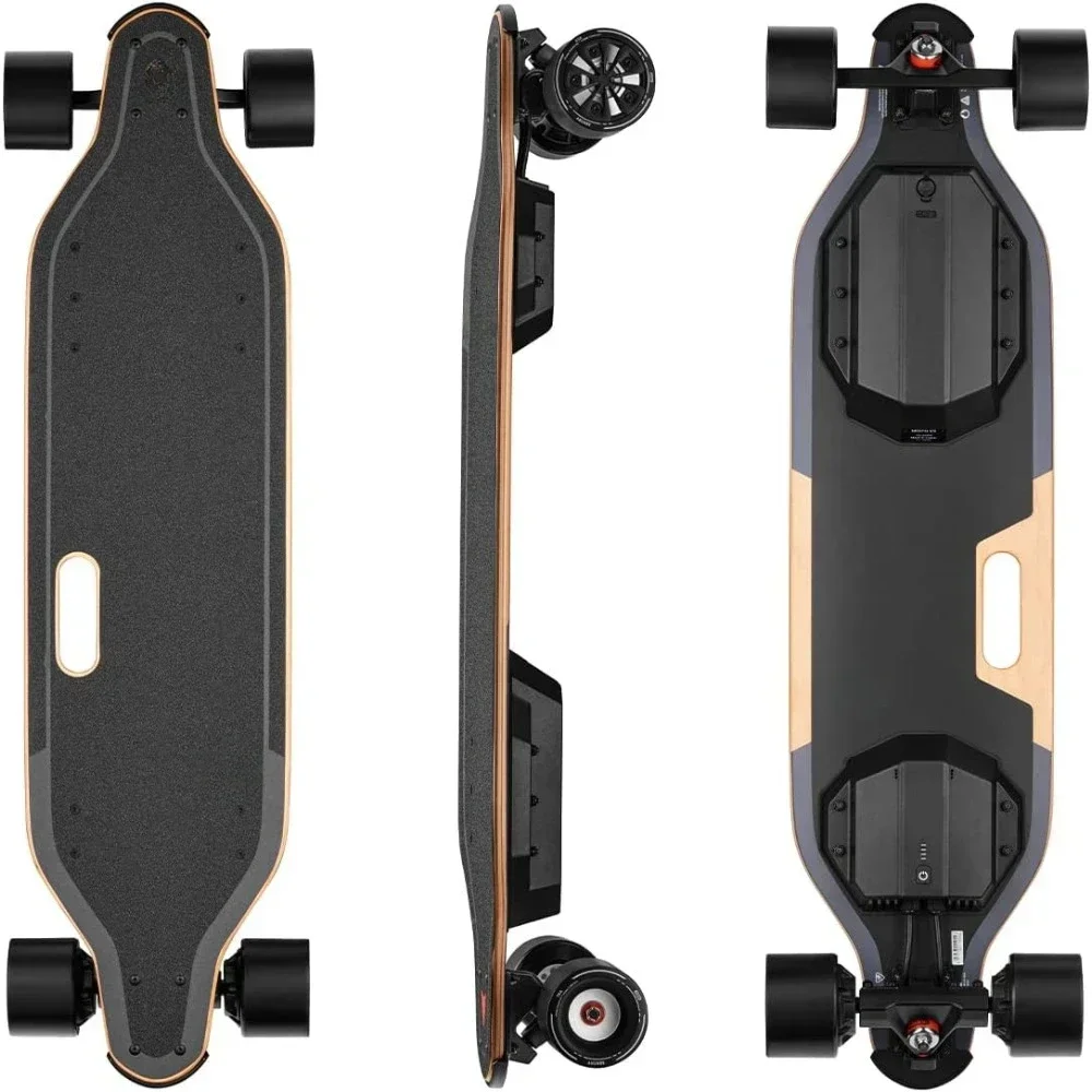 Electric Skateboard with Remote,Top Speed of 29 Mph,Smooth Braking, Easy carry handle design,Suitable for Adults Teens Beginners