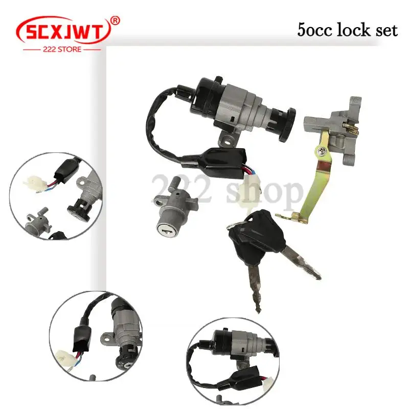 

Motorcycle spare part JOG50 Lock Ignition Key Switch Set Seat Lock Key kit Scooter For Yamaha JOG 50 JOG Z ZS ZR 50cc