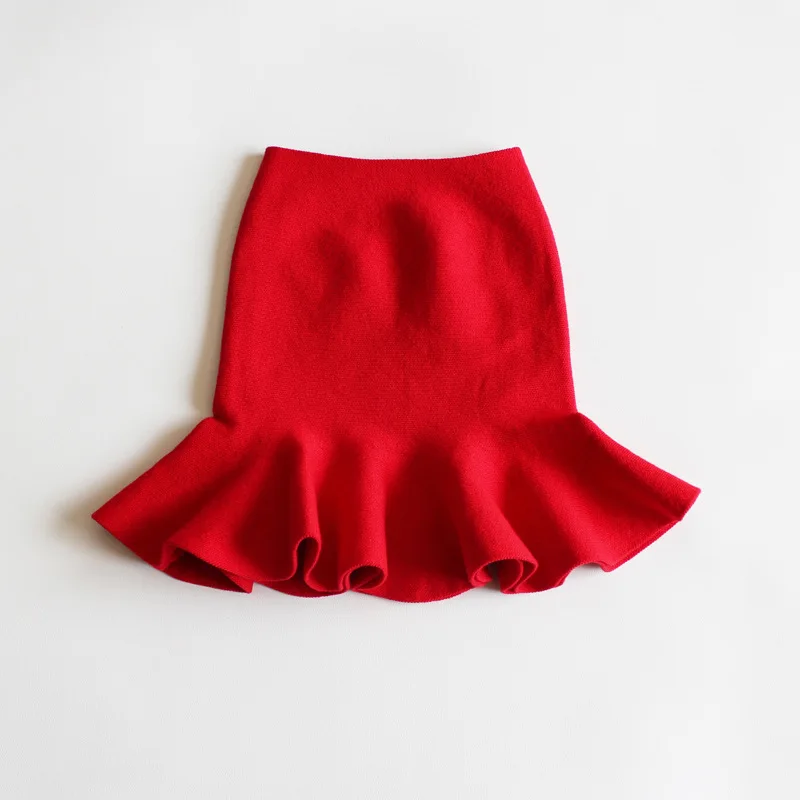 Winter Infant Baby Girls Tutu Skirt Children Fashion Mini Pleated Knitted Skirts Toddler Kids Clothes Autumn 2-10Years SK005