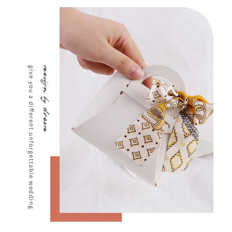 Leather Hand Candy Bag Ins Creative Small Candy Box Wedding Gift Candy Box Creative Hand Gifts