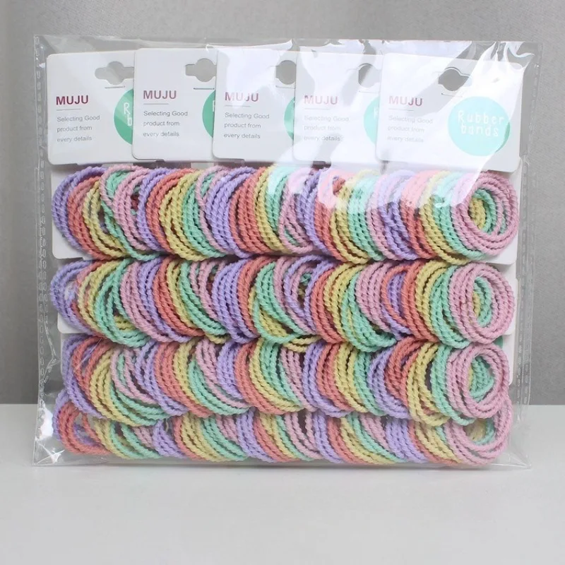 

20pcs Basic Elastic Hair Bands Kids Girls Hairbands Children Colorful Sweet Rubber Bands Hair Style Accessories Birthday Gifts