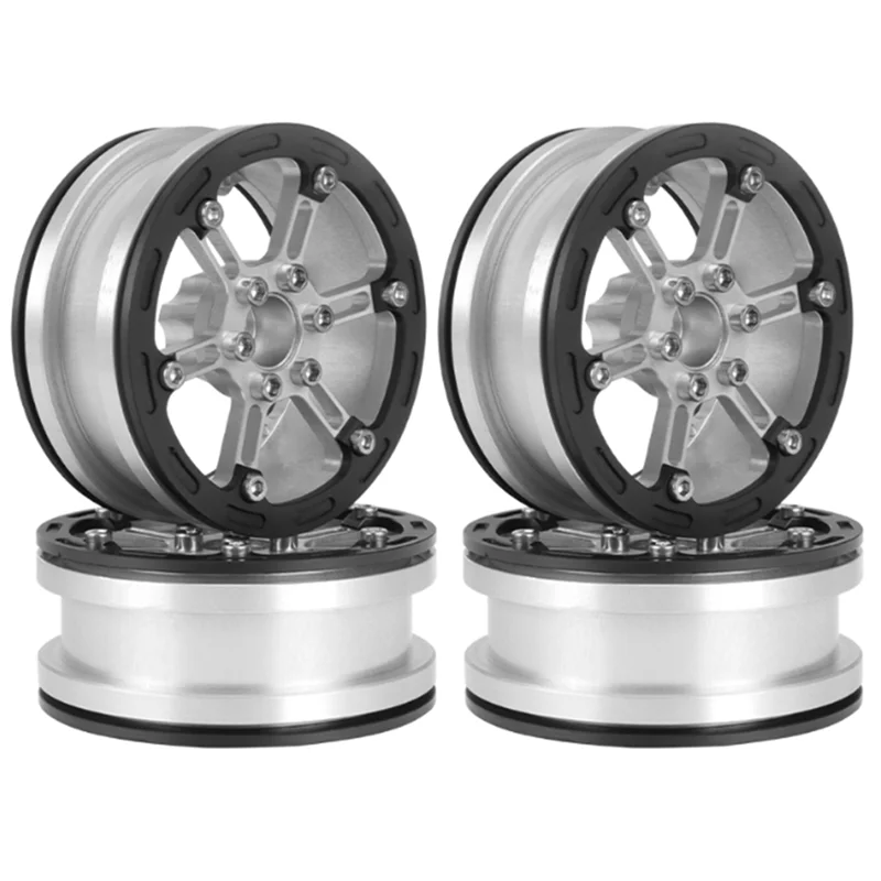 

A63T-56G Light Weight 2.2 Metal Beadlock Wheel Rim Hub For 1/10 RC Crawler Car Axial SCX10 Wraith Capra RR10 Traxxas TRX4