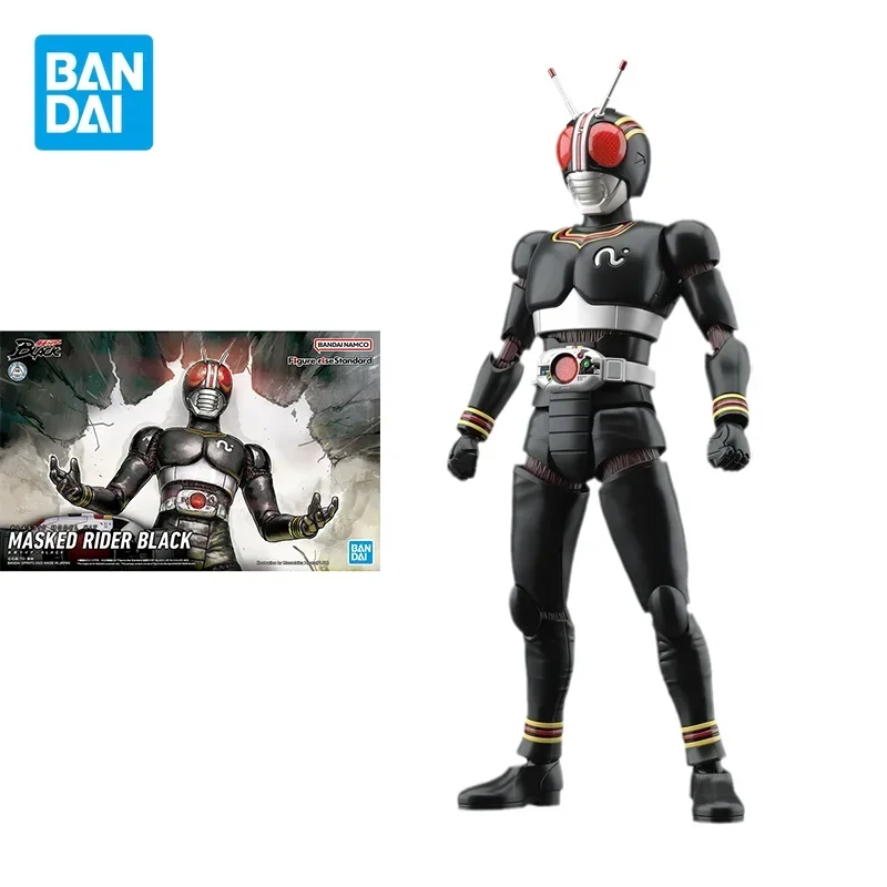 

Bandai Original Figure-rise Standard MASKED RIDER BLACK Anime Figure Model Joints Movable Action Figure Toys Gifts for Children