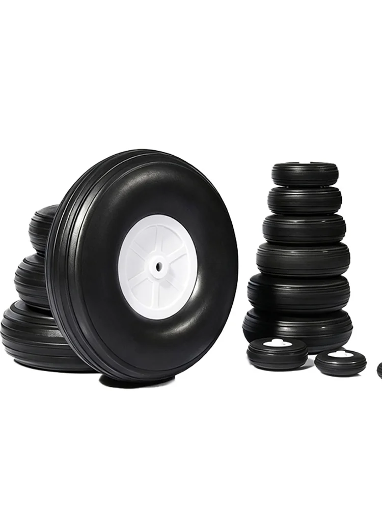 10 stuks universele RC vliegtuig landingsgestel wielen 0,75 tot 5 inch PU rubber wielen voor vaste vleugel RC vliegtuig drone vliegtuig hobbyisten - afbeelding 2