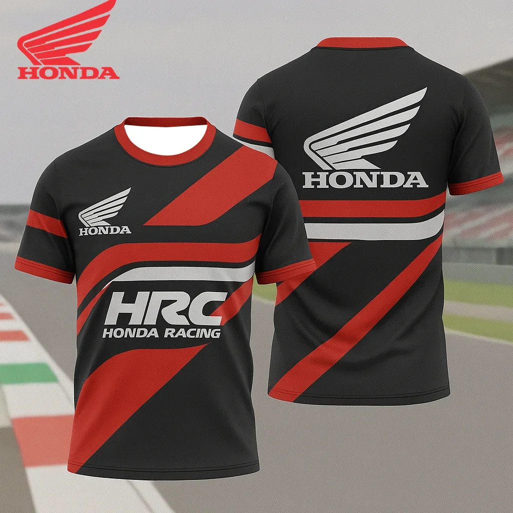 

Honda Motorcycle Racing T Shirt Summer Quick Dry Sports Jersey Lightweight Breathable Outdoor Riding Apparel Men's clothing